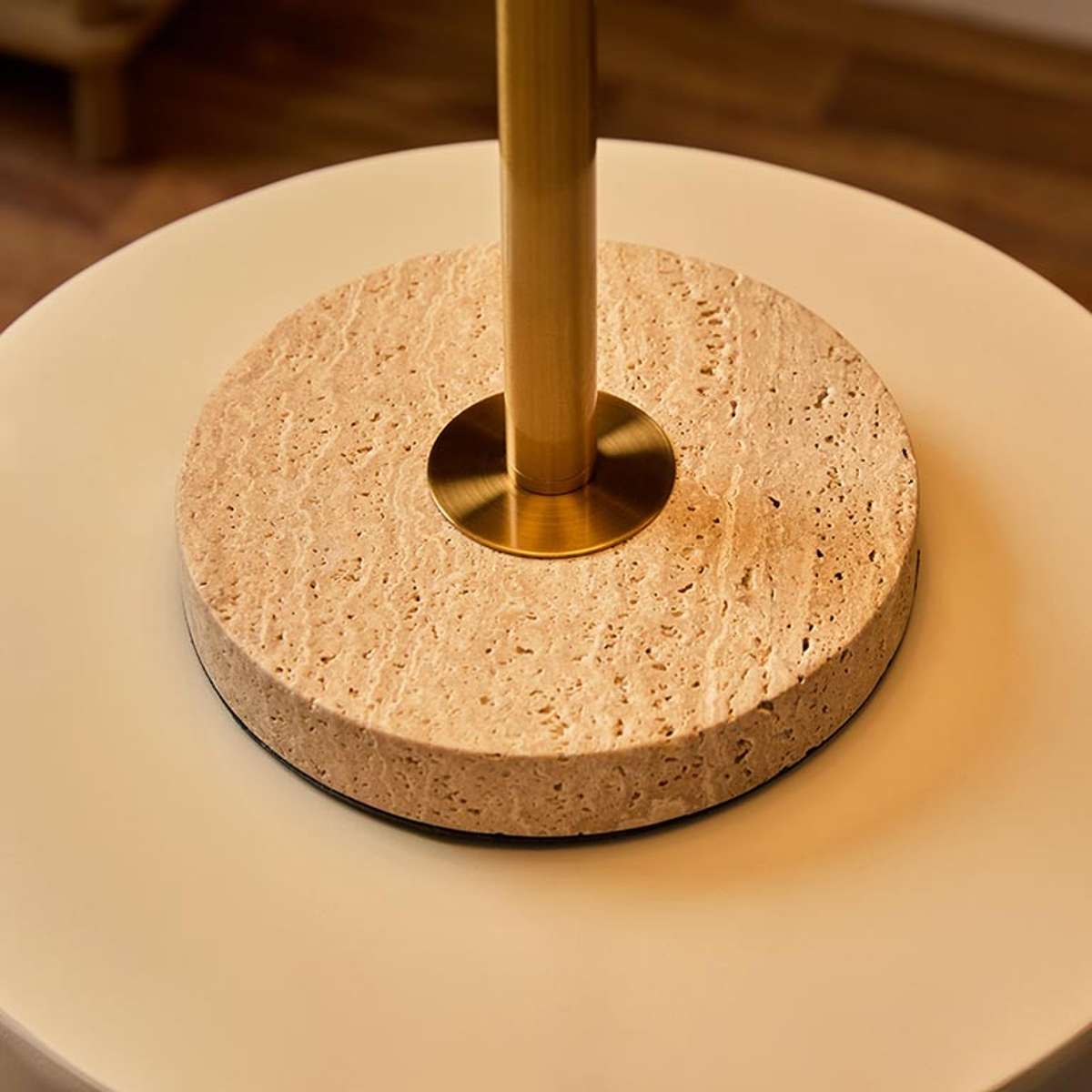 Phoebe Travertine Base Table Lamp