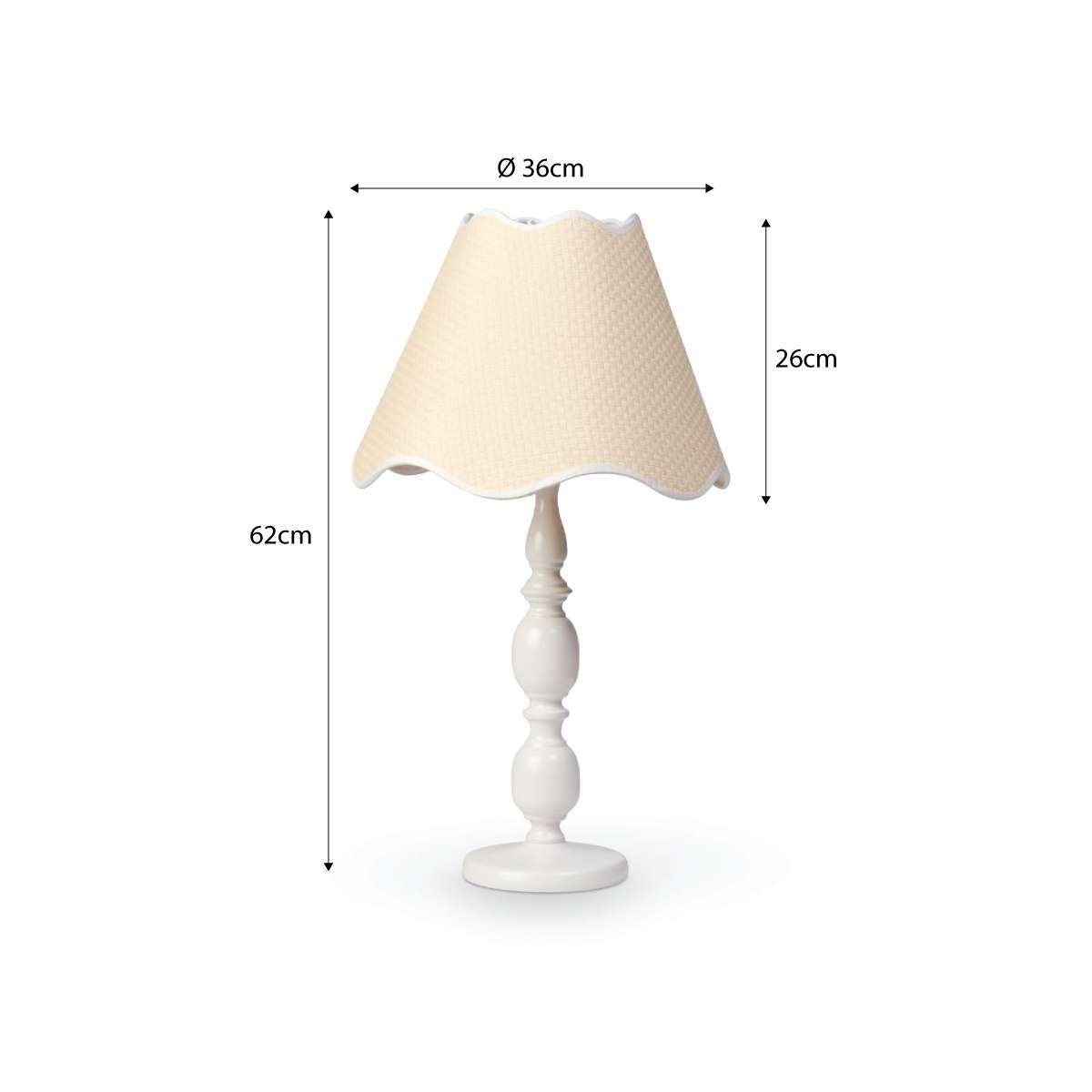 Alora Scalloped Table Lamp