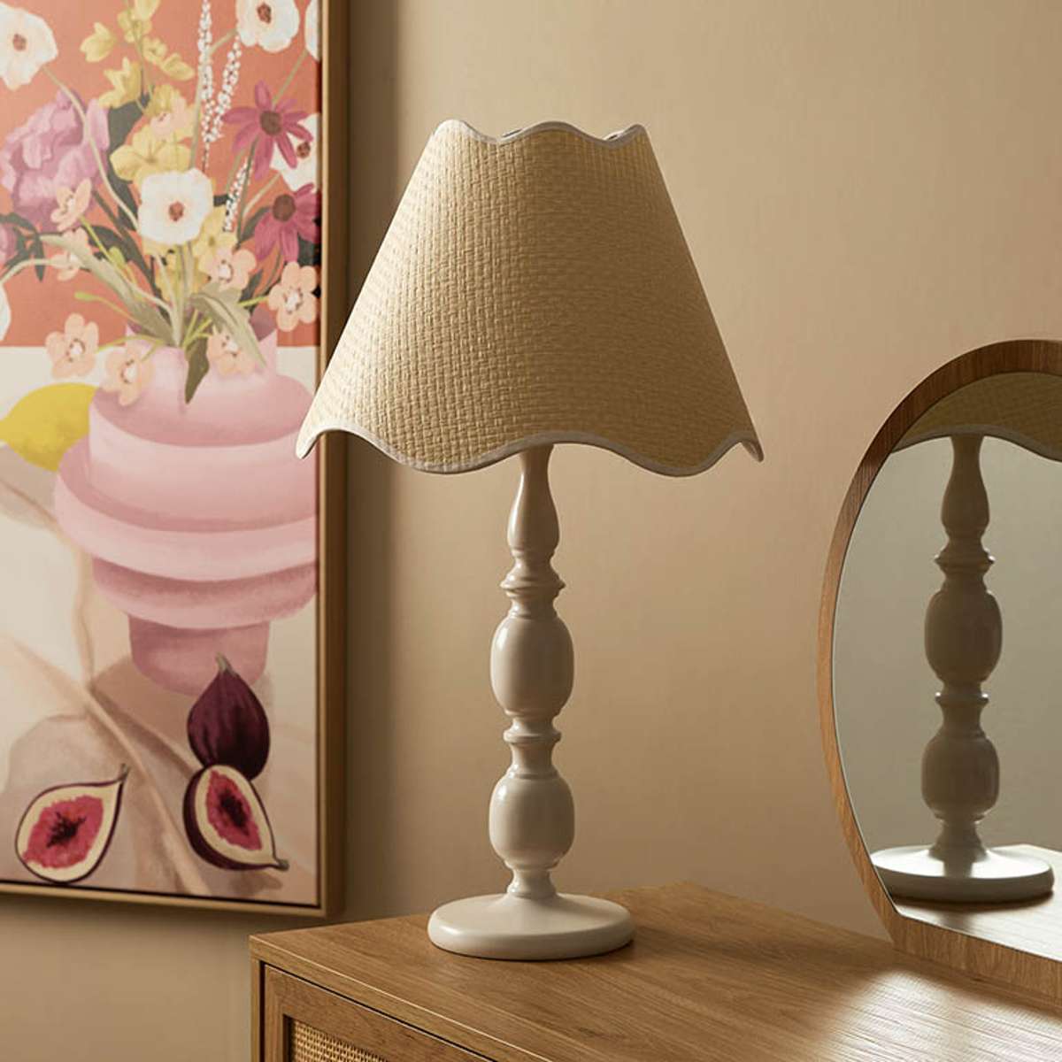 Alora Scalloped Table Lamp