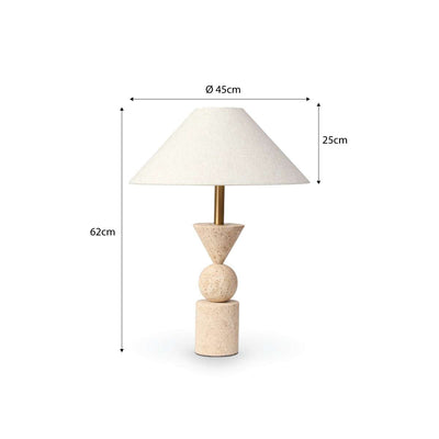 Travertine Table Lamp