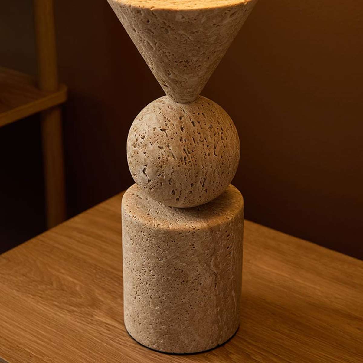 Travertine Table Lamp