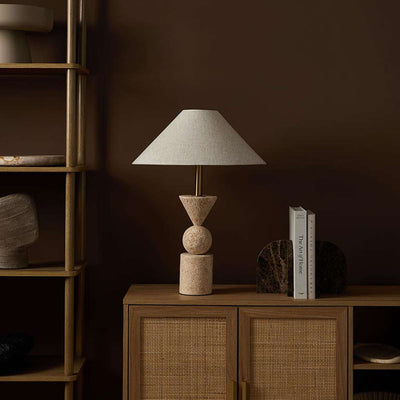 Travertine Table Lamp