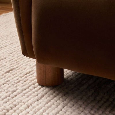 Monte Velvet Occasional Chair - Chocolate