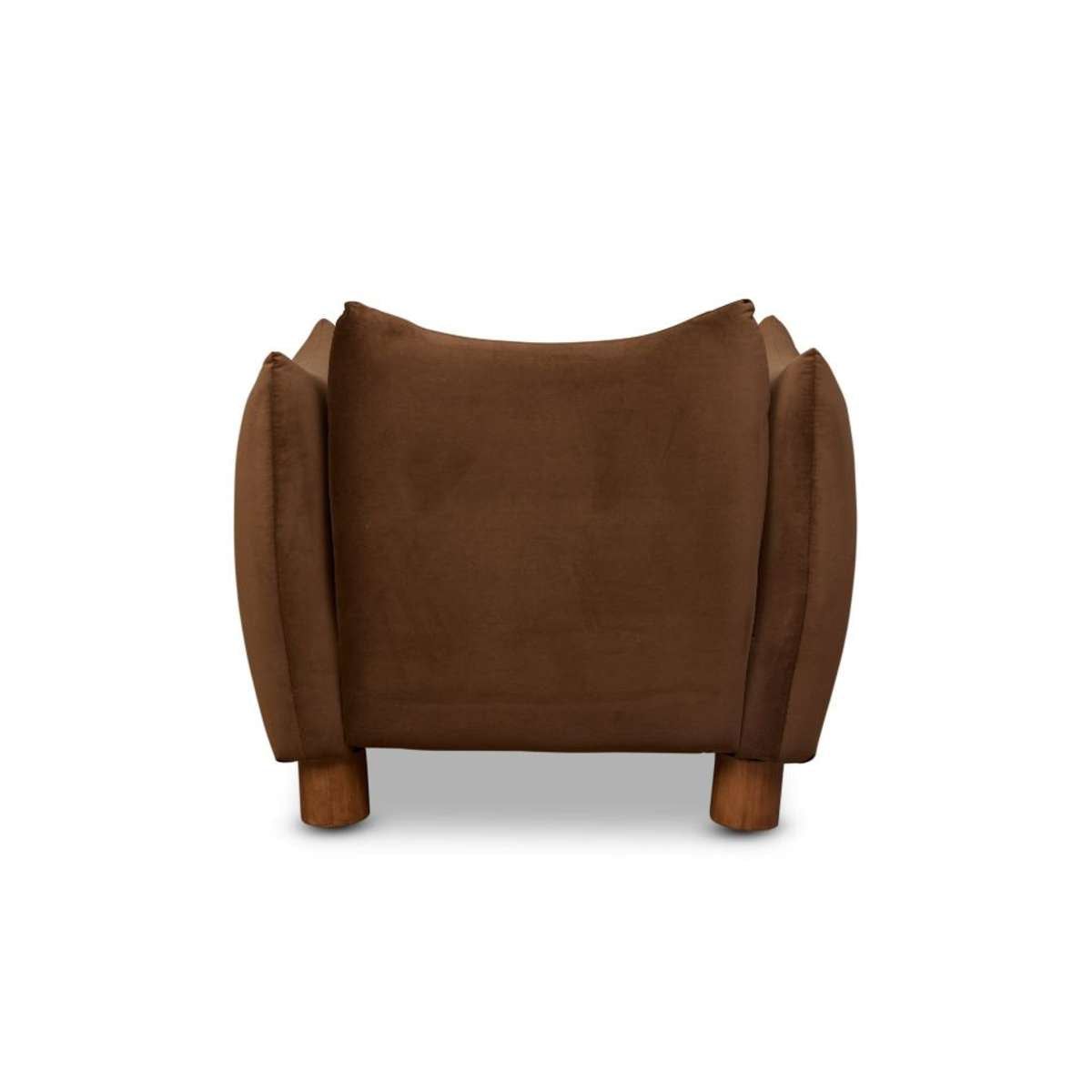 Monte Velvet Occasional Chair - Chocolate