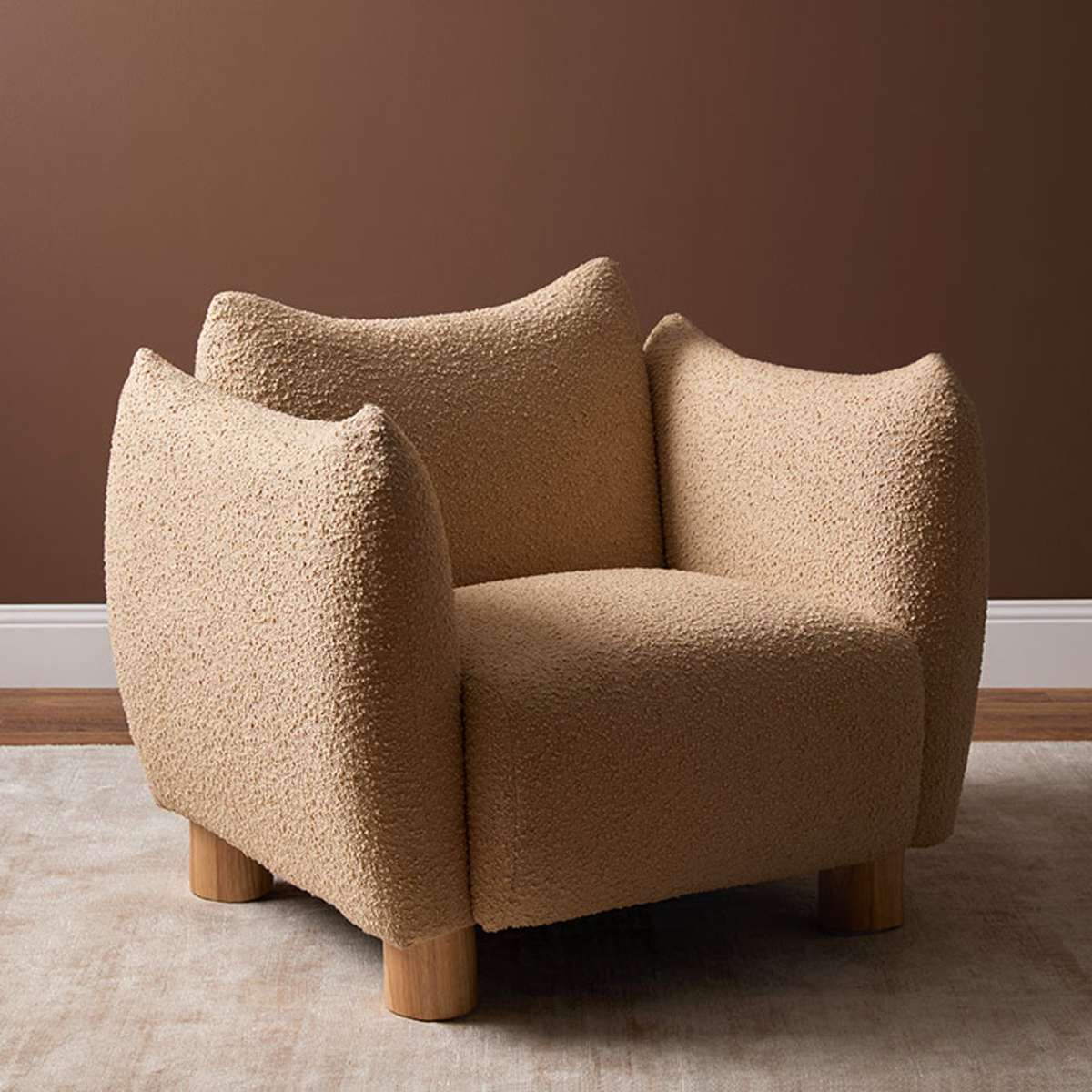 Monte Boucle Occasional Chair - Camel