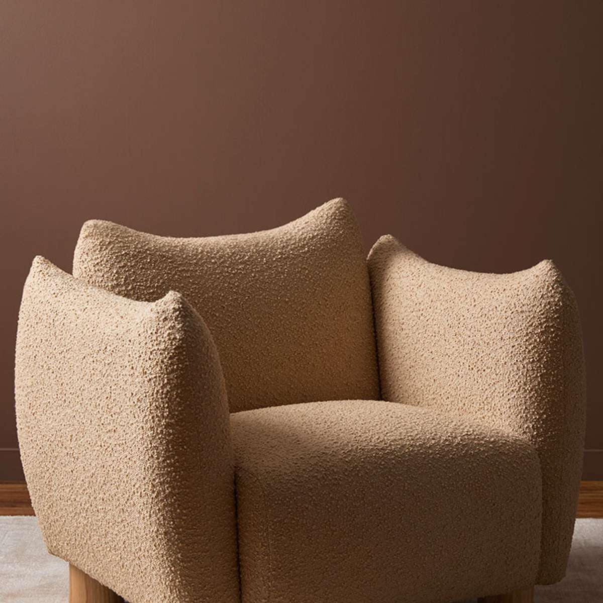 Monte Boucle Occasional Chair - Camel