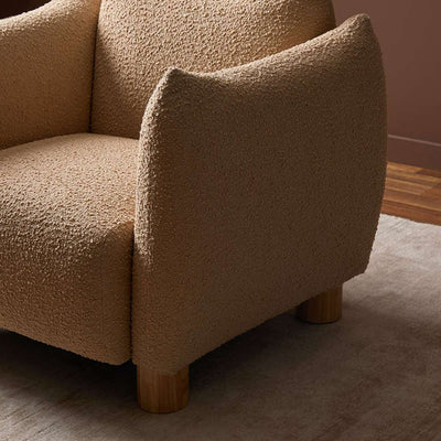 Monte Boucle Occasional Chair - Camel