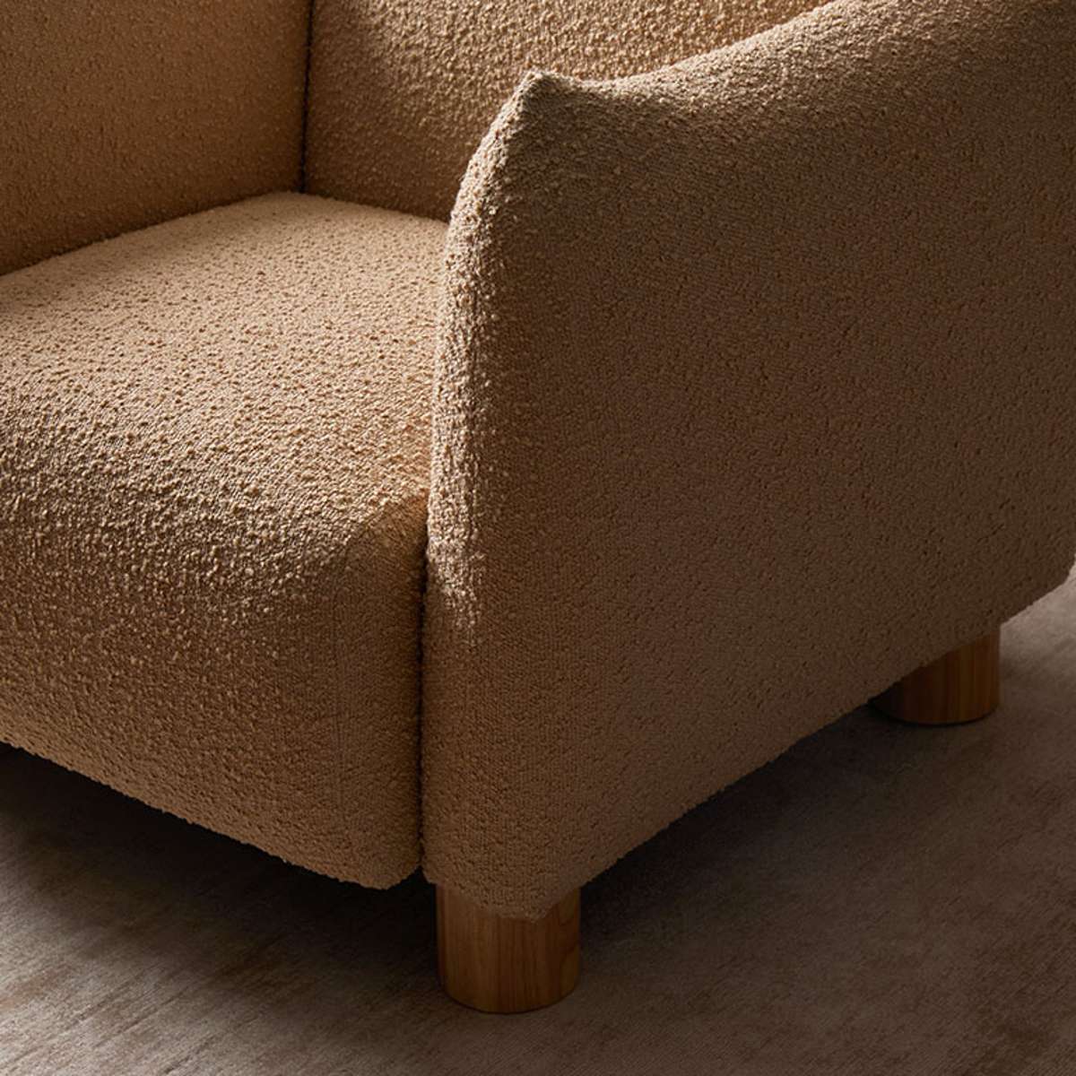 Monte Boucle Occasional Chair - Camel