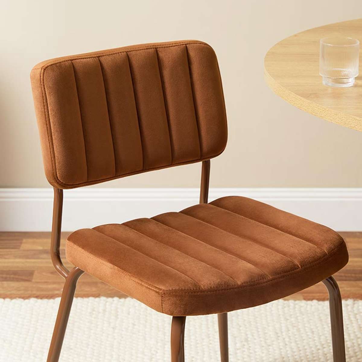 Louie Dining Chair - Set of Two - Chocolate Velvet