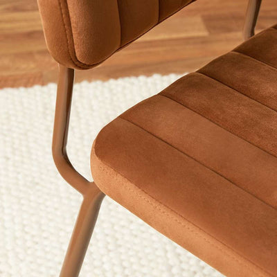 Louie Dining Chair - Set of Two - Chocolate Velvet