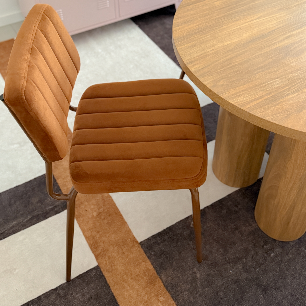 Louie Dining Chair - Set of Two - Chocolate Velvet