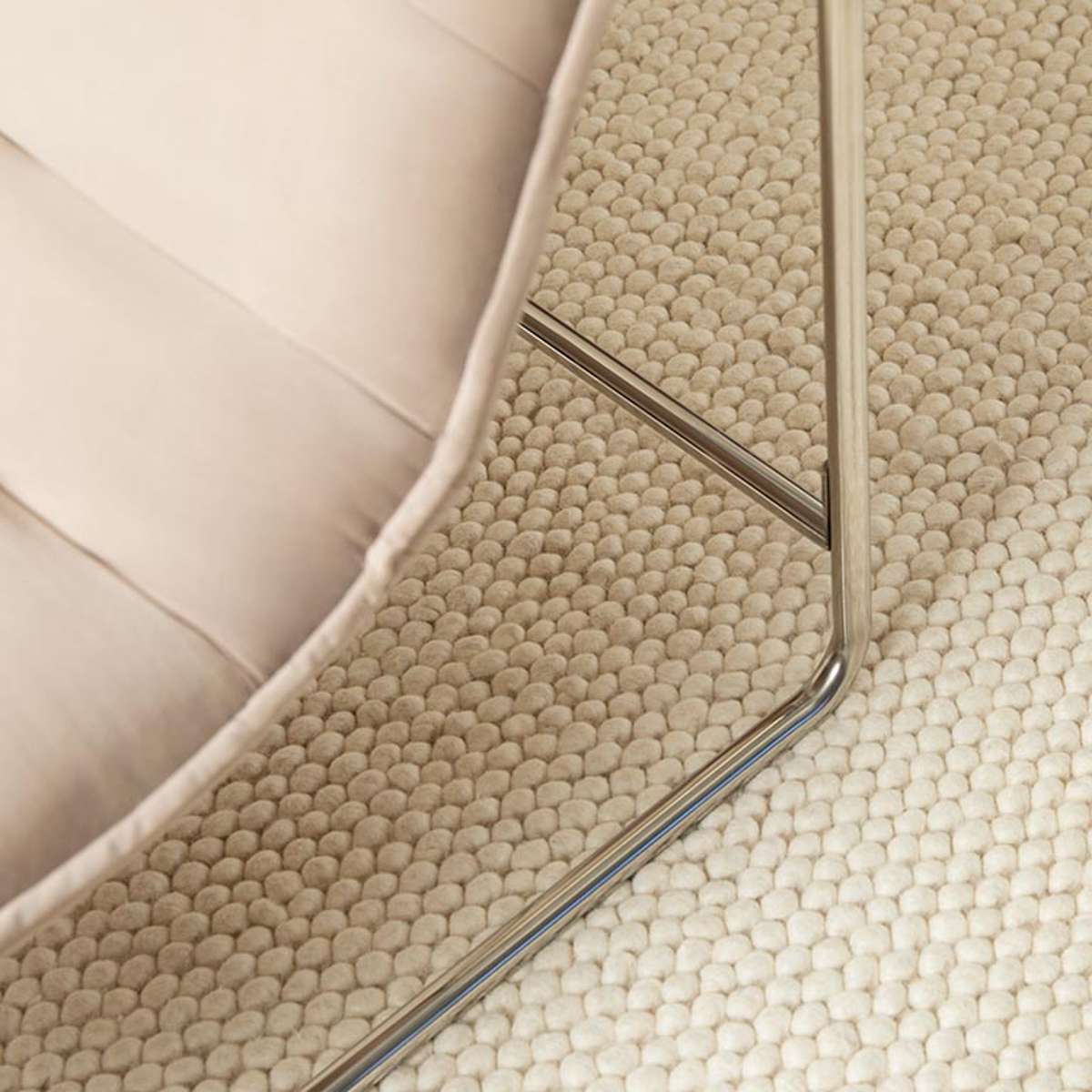 Frank Ribbed Occasional Chair - Mushroom