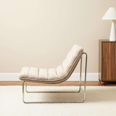 Frank Ribbed Occasional Chair - Mushroom
