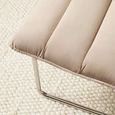 Frank Ribbed Occasional Chair - Mushroom