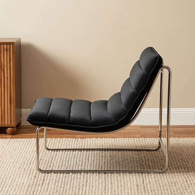 Frank Ribbed Occasional Chair - Black