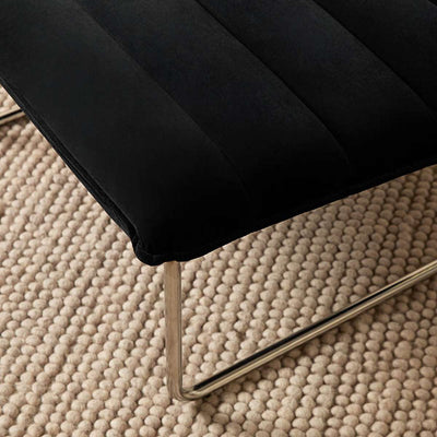 Frank Ribbed Occasional Chair - Black