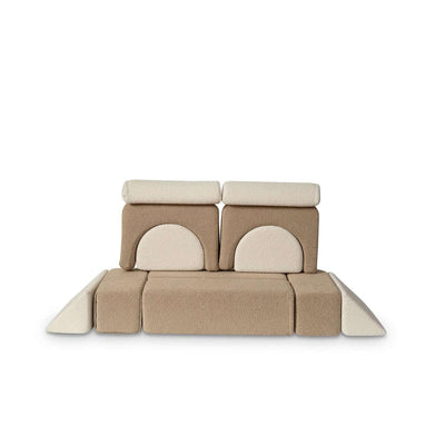 Modular Play Sofa - Cream/Beige Boucle