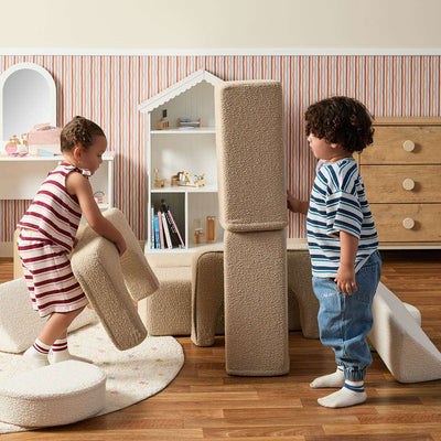 Modular Play Sofa - Cream/Beige Boucle