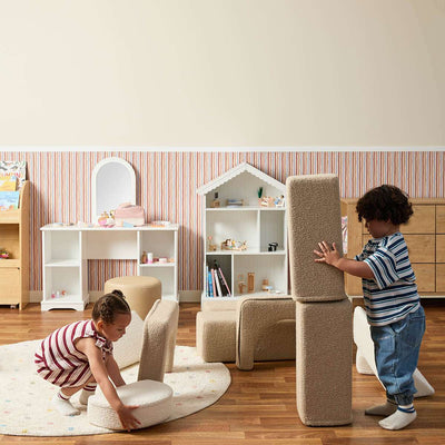 Modular Play Sofa - Cream/Beige Boucle