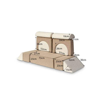 Modular Play Sofa - Cream/Beige Boucle
