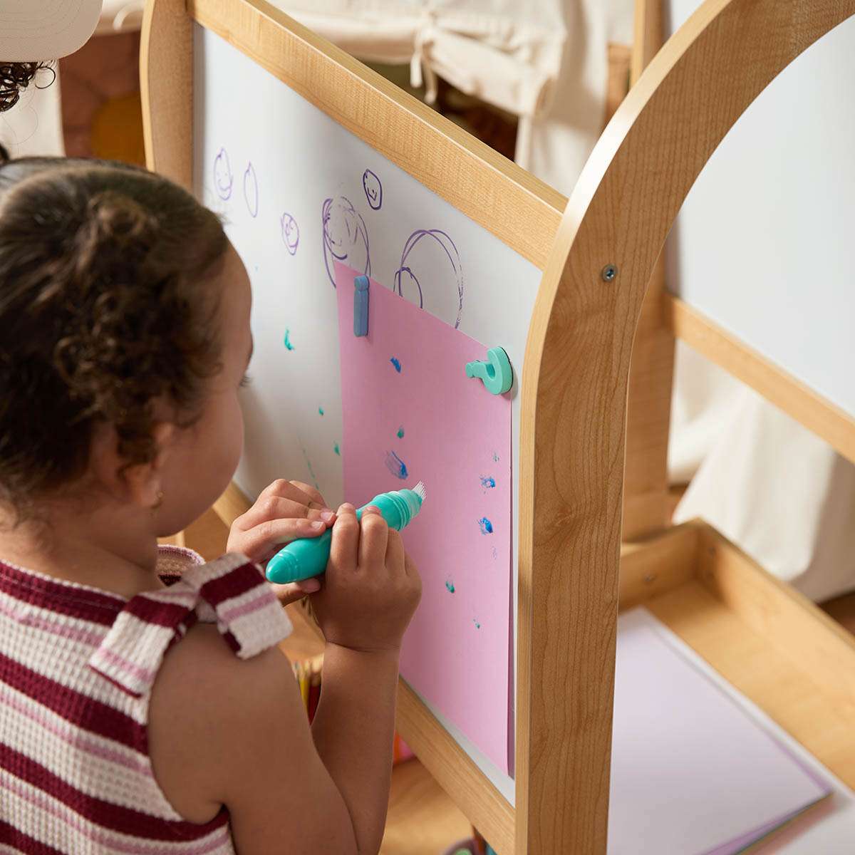 3 In 1 Black And White Board