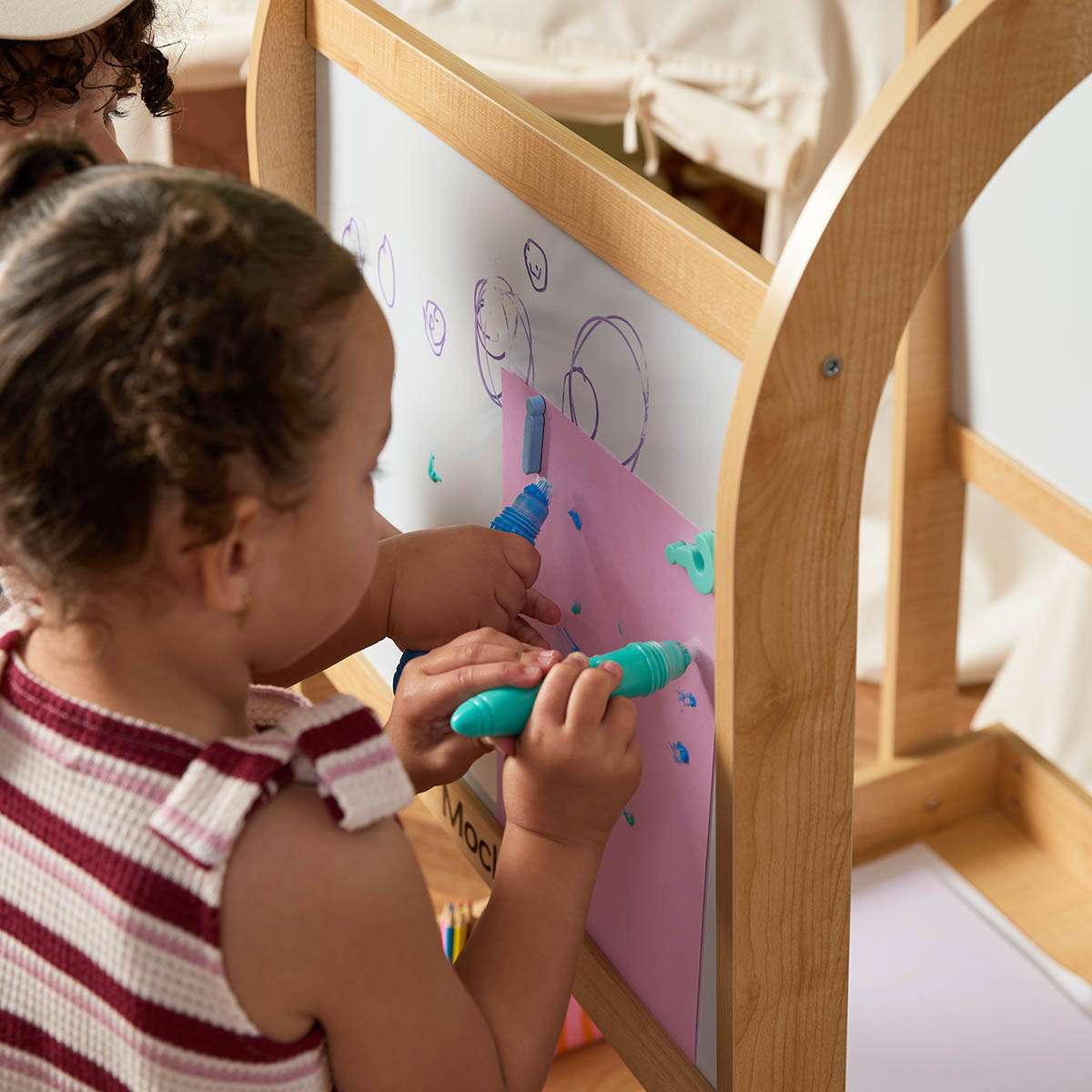 3 In 1 Black And White Board