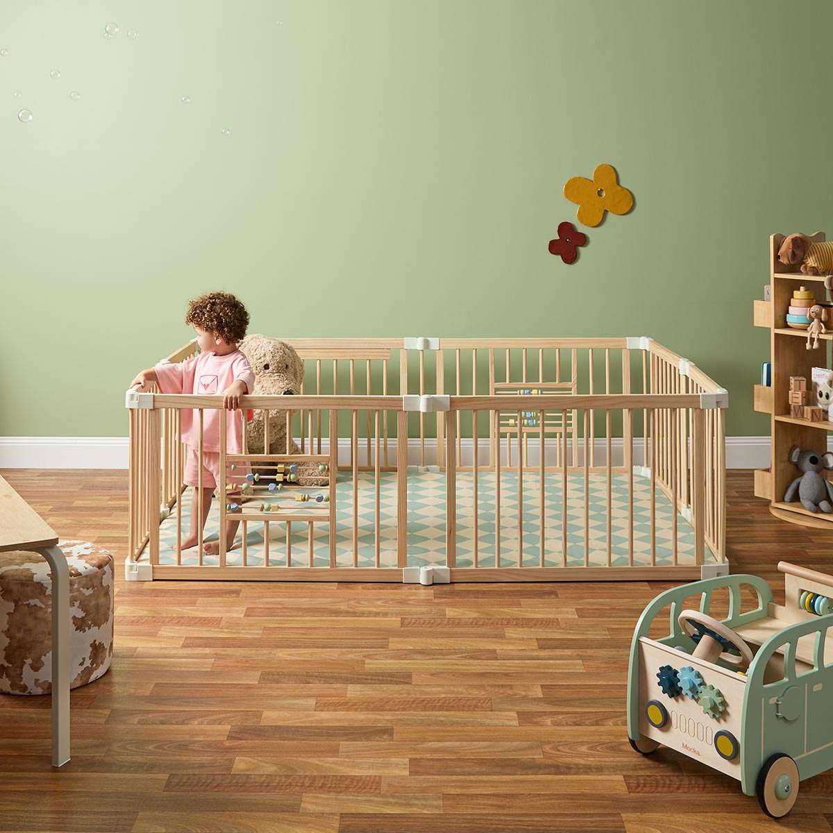 Padded Play Mat Reversible - Cream