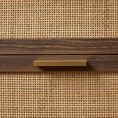 Noosa Rattan Six Drawer - Walnut