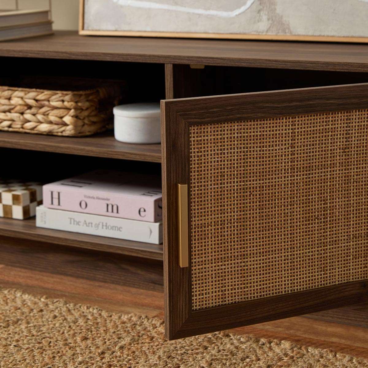 Noosa Rattan Entertainment Unit - Walnut
