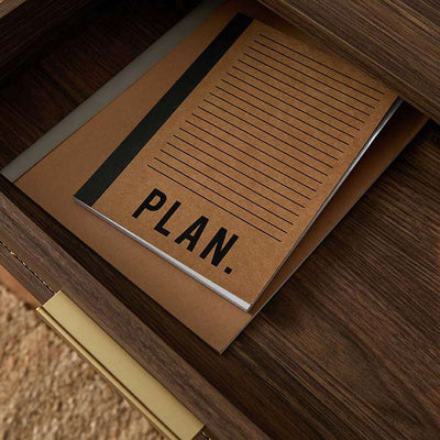 Noosa Rattan Desk - Walnut