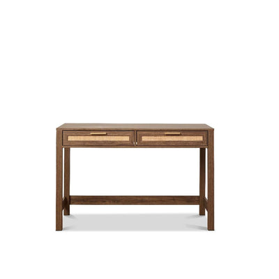 Noosa Rattan Desk - Walnut
