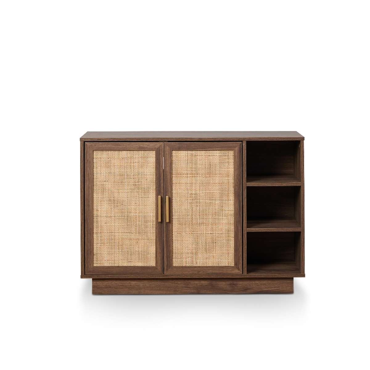 Noosa Rattan Shoe Cabinet - Walnut