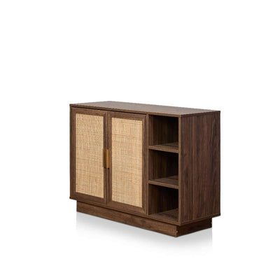 Noosa Rattan Shoe Cabinet - Walnut