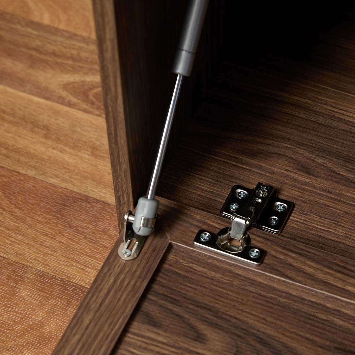 Noosa Rattan Slim Bookcase - Walnut