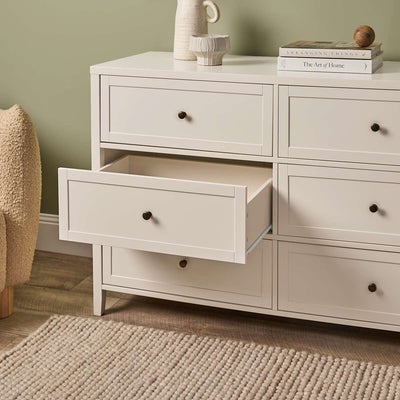 Cove Six Drawer - Beige