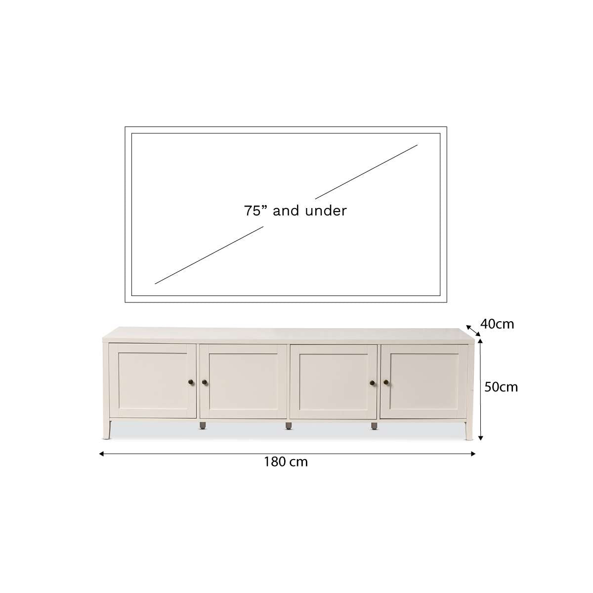 Cove Entertainment Unit - Beige