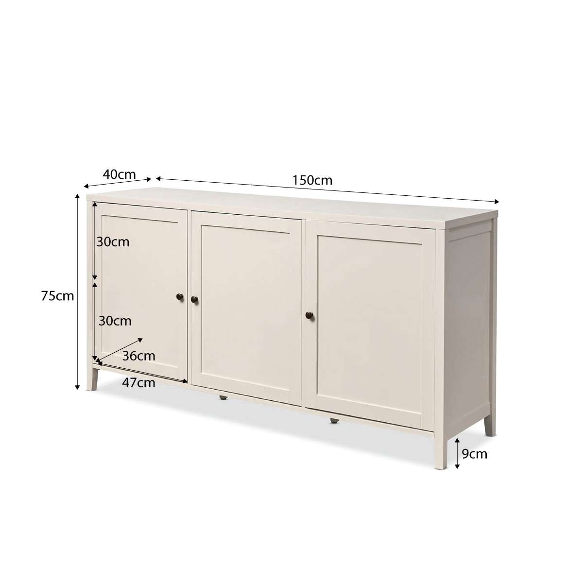 Cove Bedside Table - Beige