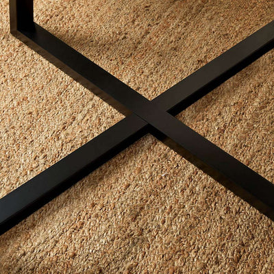 Kyoto Round Four Seater Dining Table - Black