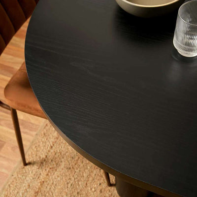 Otis Six Seater Dining Table - Black