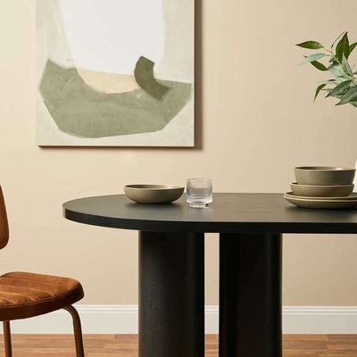 Otis Six Seater Dining Table - Black