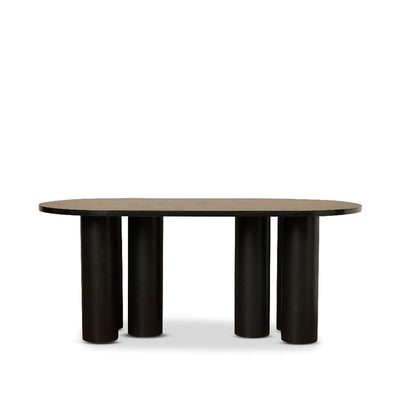 Otis Six Seater Dining Table - Black