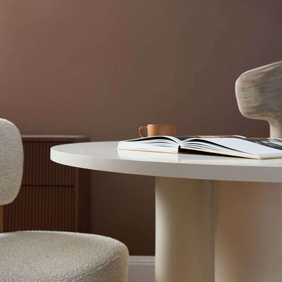 Otis Round Four Seater Dining Table - Beige