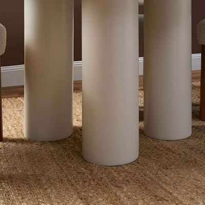 Otis Round Four Seater Dining Table - Beige