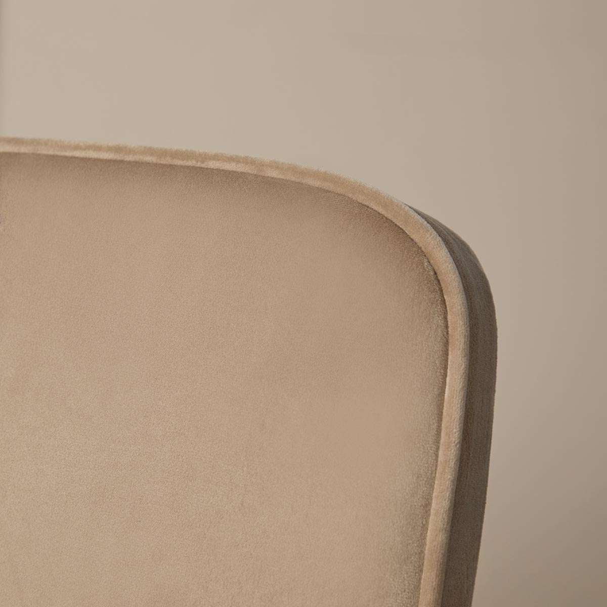 Marcel Chrome Dining Chair - Set of Two - Mushroom