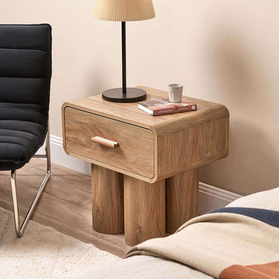 Otis Bedside Table - Pecan