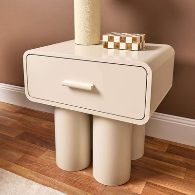 Otis Bedside Table - Beige