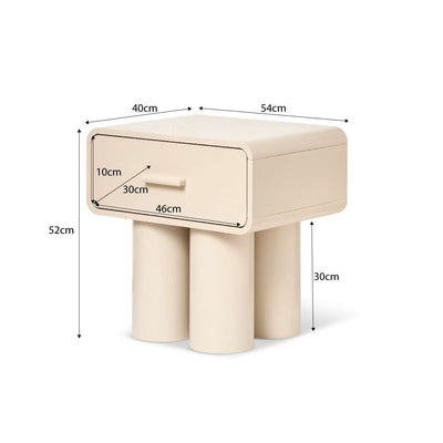 Otis Bedside Table - Beige
