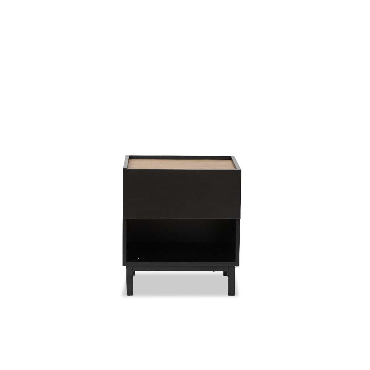 Murphy Bedside Table - Black/Natural