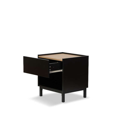 Murphy Bedside Table - Black/Natural