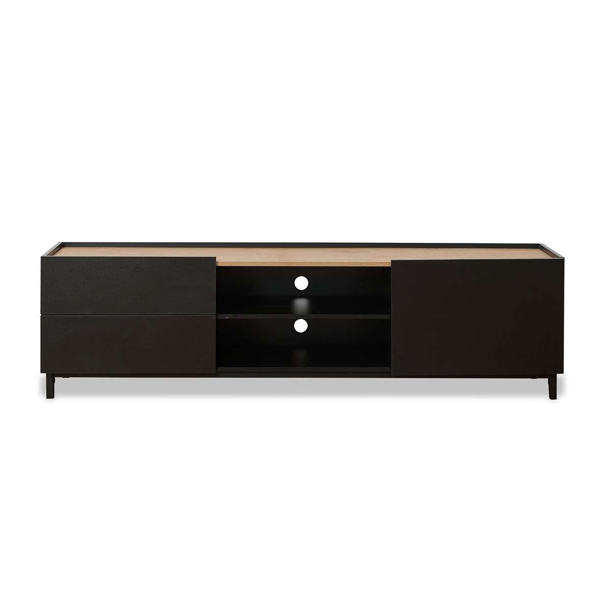 Murphy Entertainment Unit - Black/Natural